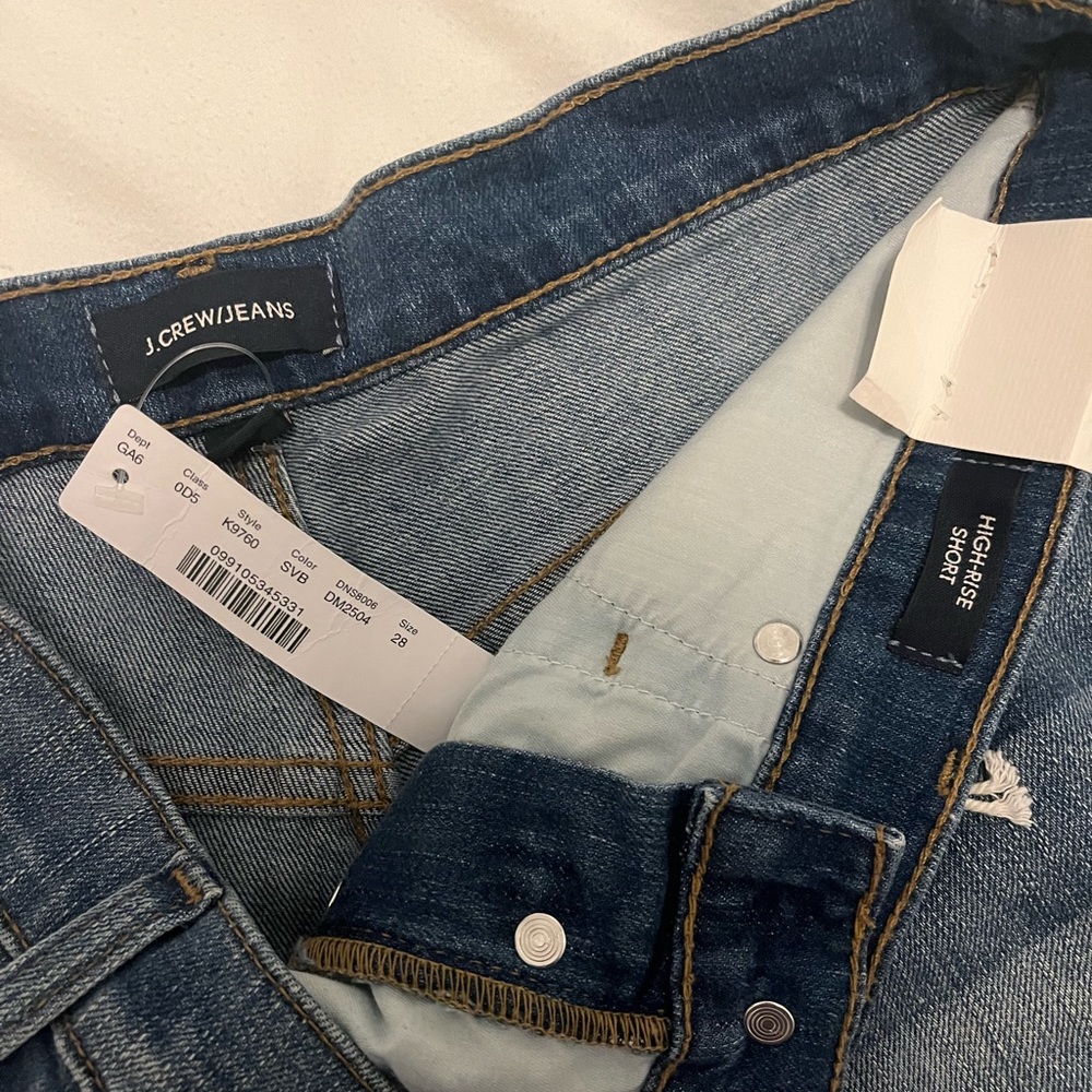 [NWT] J.Crew High Rise Button Fly Denim Shorts - Picture 3 of 3
